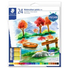 ESTUCHE DE CARTÓN CON 24 TUBOS DE ACUARELAS, COLORES SURTIDOS STAEDTLER 8880 C24 (Espera 4 dias)